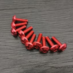 10pcs Bolts Screw Black Aluminum Adornment M6 X 20mm M5 X 16mm Motorcycle Red Anodized 25mm Bolts Red Screws M6 M5 Cap Head