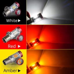 NAO P21W LED PY21W BA15S T20 W21/5W W5W T10 7443 For LADA DRL P21/5W 1300LM Car Lights Bulb 7440 BAY15D W21W 1157 Red White 1156
