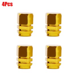 4Pcs Aluminum Alloy Car Wheel Tire Valve Caps Tyre Rim Stem Covers Airdust Waterproof For Automobiles Motorcycles Accessories