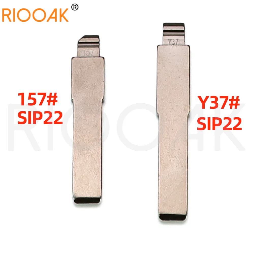 10pcs Replacement Remote Key Blade Y37 Blade KD VVDI Uncut Flip Blank SIP22 #157 For Fiat Punto Ducato Stilo Panda Idea