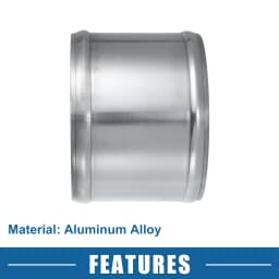 UXCELL 27mm-97mm ID 32mm-102mm OD Car Adapter Joiner Pipe Universal 76mm Length Connector Tubing Adapter Aluminum Alloy
