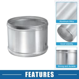 UXCELL 27mm-97mm ID 32mm-102mm OD Car Adapter Joiner Pipe Universal 76mm Length Connector Tubing Adapter Aluminum Alloy