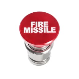 Fire Missiles Button Car Cigarette Lighter Anodized Aluminum 12 Volt Car Cigarette Lighter Replacement Fits Most Vehicles