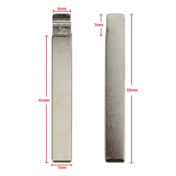 10pcs 71# HU100 HU100FH Metal Uncut Blank Flip Remote Key Blade For Opel, Chevrolet,Buick for keydiy KD xhorse VVDI JMD