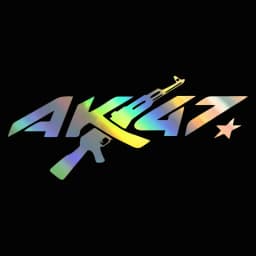 Car front and rear glass car stick triangle window sticker AK creative personality reflective stick waterproof car sticker
