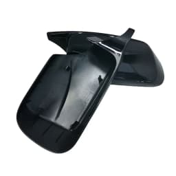 Carbon Fiber Pattern Black Side Mirror cover Caps Replacement for BMW E46 316i 318i 318d 320d 320i 325i 328i 330d 330i 1998-2005