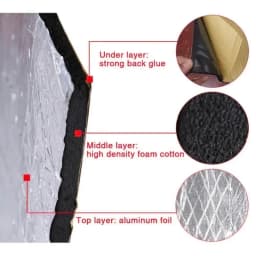 Sound Deadener Mat Auto Acoustic Thermal Mat Sound Proof Wall Panels Car Deadening Noise Insulation Mats for Car 5/10mm 200x50cm
