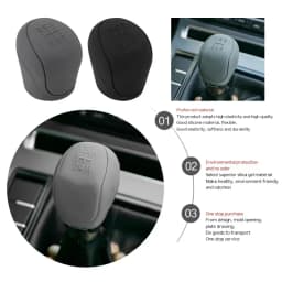 Car Manual Gear Shift Knob Cover Silicone Anti-slip Grip Covers Manual Handle Silicone Protection Auto Interior Accessories