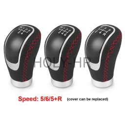 Car 5/6-speed universal R PU leather shift lever manual car shift lever shift lever modification shift head, improves aesthetics