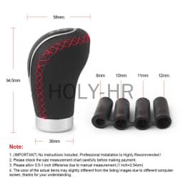 Car 5/6-speed universal R PU leather shift lever manual car shift lever shift lever modification shift head, improves aesthetics