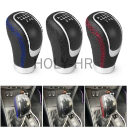 Car 5/6-speed universal R PU leather shift lever manual car shift lever shift lever modification shift head, improves aesthetics