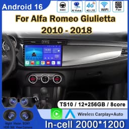 Car-Android-For-Alfa-Romeo-Giulietta-2010---2018-Carplay-Car-Radio-Video-Player-Screen-GPS-Navigation-DSP-Autoradio-No-2din-DVD