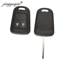 jingyuqin Remote Key Shell for Chevrolet Camaro Sonic Cruze Malibu Volt Spark Equinox Key Fob Case 2/3 Button Replacement