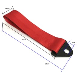 High-Strength Nylon Tow Strap Universal JDM RACING Car Tow Auto Trailer Ropes Front and Rear Bumper Trailer Towing Strap Decor