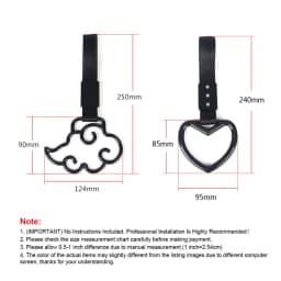 JDM Train Bus Handle Hand Strap 1pcs Tsurikawa Ring Heart Styling Drift Charm Strap Drift Auto Accessories Car Strap