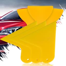 10pcs Mini Car Film Wrap Scraper Tools Yellow Hard Sticker Smoothing Triangle Squeegee Car Window Vinyl Wrap Film Tools