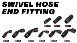 Universal AN4 AN6 AN8 AN10 AN12 AN16 Straight 45 90 120 180 Degree Oil Fuel Swivel Hose End Fitting Oil Hose End Adaptor Kit
