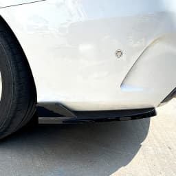 Car Rear Bumper Diffuser Side Splitters For Mercedes Benz C Class W205 C180 C200 C260 C43 AMG 2015-2021 Body Kits Tuning