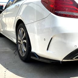 Car Rear Bumper Diffuser Side Splitters For Mercedes Benz C Class W205 C180 C200 C260 C43 AMG 2015-2021 Body Kits Tuning