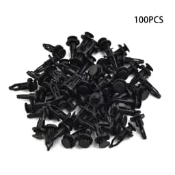 100pcs 9mm Car Bumper Rear Cover Push-type Clamp Black Plastic Fixed Clip Fasteners For Toyota 52161-16010
