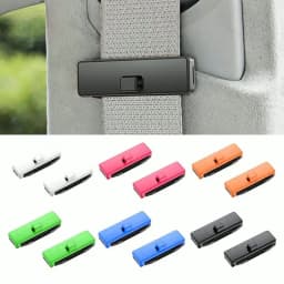 2Pcs Adjustable Car Safety Seat Belts Holder Stopper Buckle Clamp Car Seat Belt Fixing Clips Car Seat Belt Ornaments Accessories