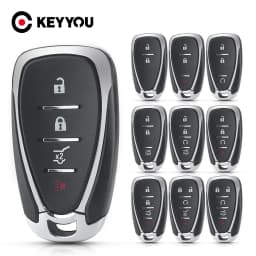 KEYYOU Smart Remote Key Shell Case For Chevrolet Chevy Camaro Cruze Malibu 2016 2017 2018 2019 2020 2/3/4/5 Buttons