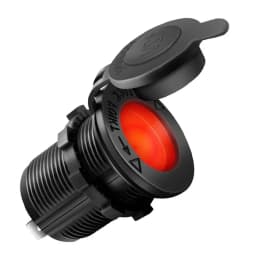 12V Waterproof Car Cigarette Lighter Socket Auto Boat Motorcycle Tractor Power Outlet Socket Receptacle Car Accessories