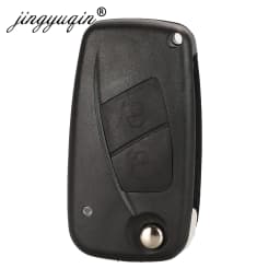 jingyuqin Flip Folding Remote Car Key Case Shell Cover Fob For FIAT Iveco Punto Ducato Stilo Panda Idea Doblo Bravo 2/3 Buttons