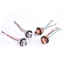 2Pcs T20 7440 7443 LED Bulb Holder LED Socket Adapter Connector LED Parking Side Light Lamp Wiring Harness Adaptor Socket
