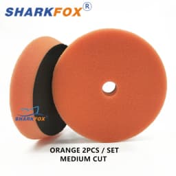 Sharkfox 5"/6"125mm/150mm Car Polishing Germany Sponge Buffing Polisher Pads Smooth Buffer Pad Removes Scratch For Polishing