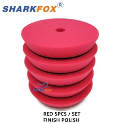 Sharkfox 5"/6"125mm/150mm Car Polishing Germany Sponge Buffing Polisher Pads Smooth Buffer Pad Removes Scratch For Polishing