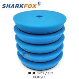 Sharkfox 5"/6"125mm/150mm Car Polishing Germany Sponge Buffing Polisher Pads Smooth Buffer Pad Removes Scratch For Polishing