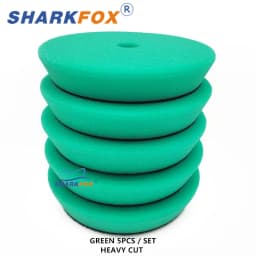 Sharkfox 5"/6"125mm/150mm Car Polishing Germany Sponge Buffing Polisher Pads Smooth Buffer Pad Removes Scratch For Polishing
