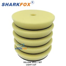 Sharkfox 5"/6"125mm/150mm Car Polishing Germany Sponge Buffing Polisher Pads Smooth Buffer Pad Removes Scratch For Polishing
