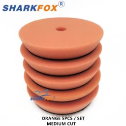 Sharkfox 5"/6"125mm/150mm Car Polishing Germany Sponge Buffing Polisher Pads Smooth Buffer Pad Removes Scratch For Polishing