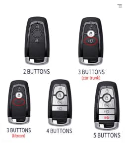 Transparent Tpu Car Remote Key Case for Ford Fusion Mustang Kuga Ecosport Explorer F-150 F-250 F-350 F-450 F-550 Raptor F150 Fob