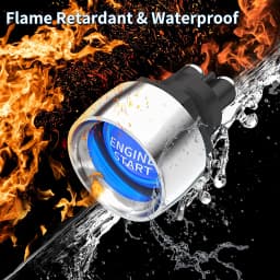 1PC Car Engine Start Ignition Switch 12V 50A 3 Pin SPST Momentary Keyless Push Button Starter Switches ON OFF For Cars Marine RV
