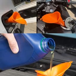 Car Long Mouth Oil Funnel Anti-splash Gasoline Oil Fuel Filling Tool Plastic Engine Funnel Motorcycle Refueling Auto Accessories