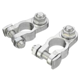 Battery Terminal Clamp Clip Connector 2Pcs Zinc Alloy Positive &Negative Pole Car Battery Terminal Clamp Clip Batteries Access