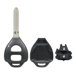 2 Buttons Car Remote Key Shell Case Smart Key Car Case Replacement Keyless Entry Transmitter Shell Fit for Toyota Corolla RAV4