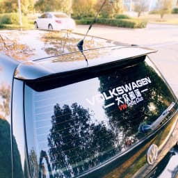 For Volkswagen VW GOLF 4 Roof Spoiler 1998-2004 Mk4 ABS Material Unpainted Color Rear Trunk Lip Spoiler Wing