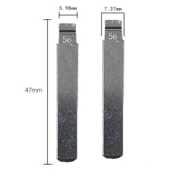 10pcs 58# VA2 Metal Uncut Blank Flip Remote Key Blade for Peugeot Citroen Renault for Keydiy KD Xhorse VVDI JMD Remote Key Blank