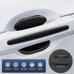 BLALION Car Door Handle Bowl Scratch Protective Stickers Carbon Fiber Protector Cover Car Handle Anti-collision Protection Strip
