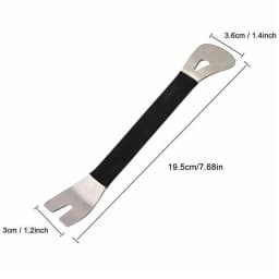 Stainless Steel Skid Plate Car Audio Modification Door Center Console Rearview Mirror Removal Skid Plate Metal Crowbar