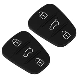 1 Pair For Hyundai I10 I20 I30 For KIA CEE'D CAR 2012 Car Remote Car 3 Buttons Key Fobs Case Rubber Shell Black Accessories