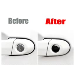 4Pcs Car Door Keyhole Sticker Auto Lock Decoration Protection Decal for BMW E46 E85 E60 F10 E39 F30 E36 F20 E87 E90 E70 X3 X5