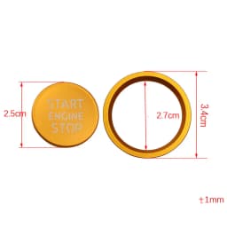 Aluminum Alloy Car Ignition Engine Start Stop Button Cover Case Sticker for Audi A4 B8 B9 A5 A6 A7 C7 Q3 Q5 S3 Accessories