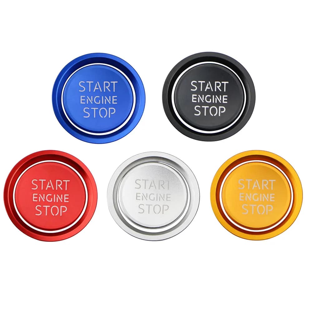 Aluminum Alloy Car Ignition Engine Start Stop Button Cover Case Sticker for Audi A4 B8 B9 A5 A6 A7 C7 Q3 Q5 S3 Accessories