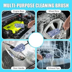 Car Wash Microfiber Wheels Brush Non-Slip Ultra Soft Car Cleaning Gloves Mitt Car Wheel Spokes Brushes Car Accessories