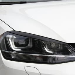 2Pcs For VW Golf 7 Vii Gti GTd R MK7 2013-2017 Headlight Eyebrow Eyelid Cover Trim ABS Carbon Fiber Striking
